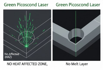 Applications of Green Picosecond Laser Drilling in Precision Micromachining